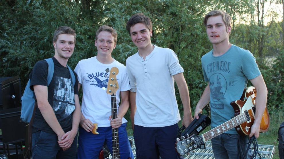 Les 4 musiciens du groupe Chopped Cream