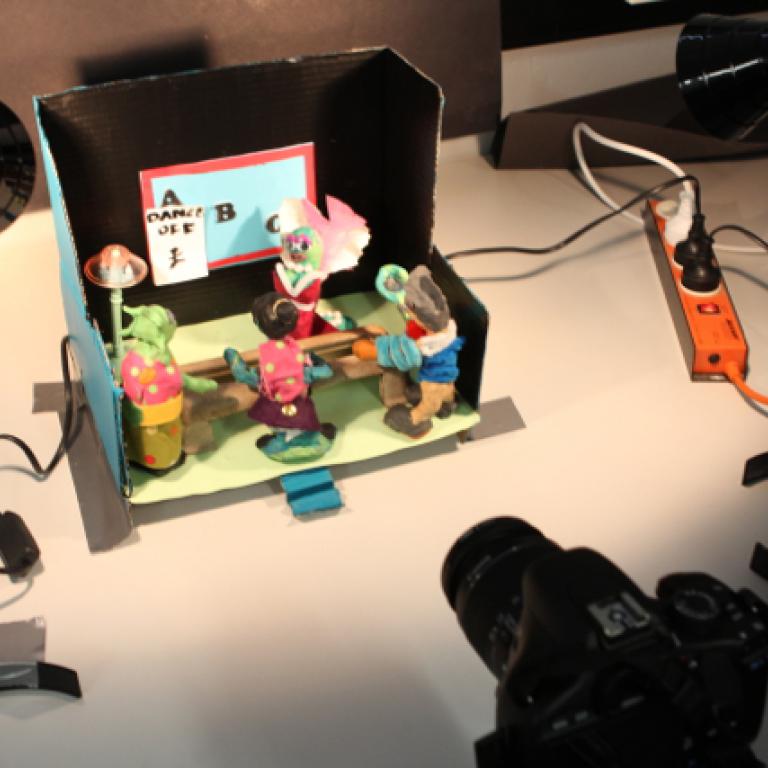 Tournage d'un film en stop motion