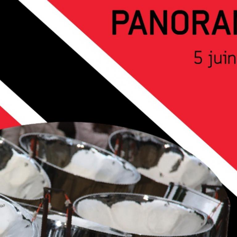 Visuel drapeau Trinidad + steel-drum