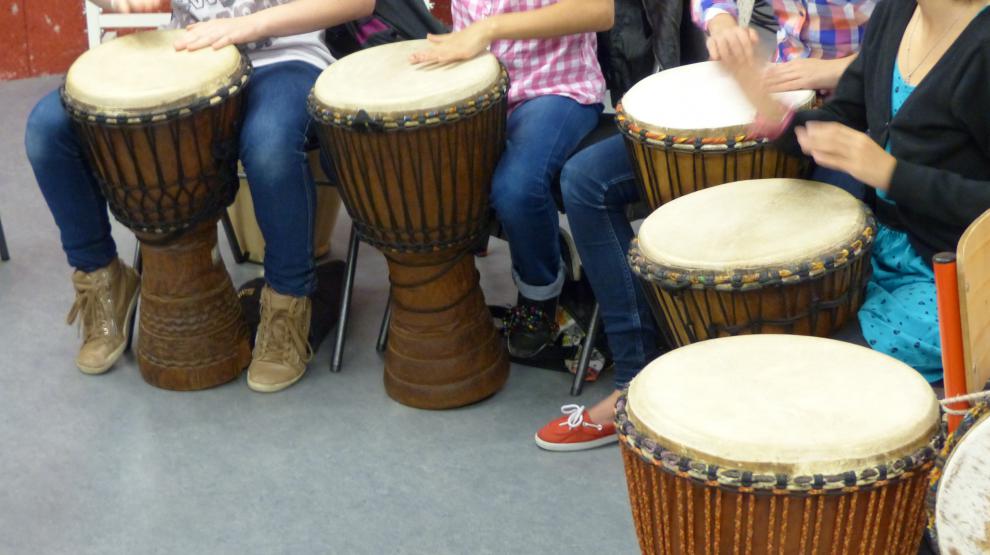 Visuel stage percussions africaines