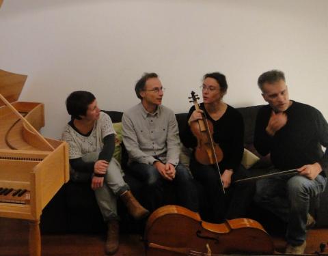 Les quatre musiciens