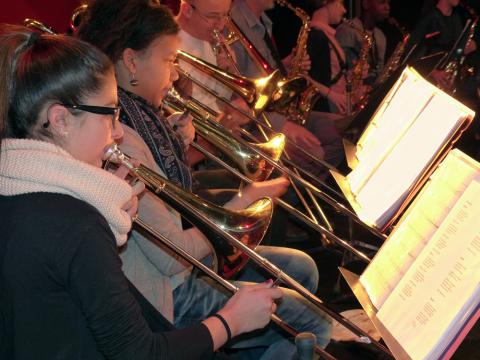 Les élèves CHAM trombone