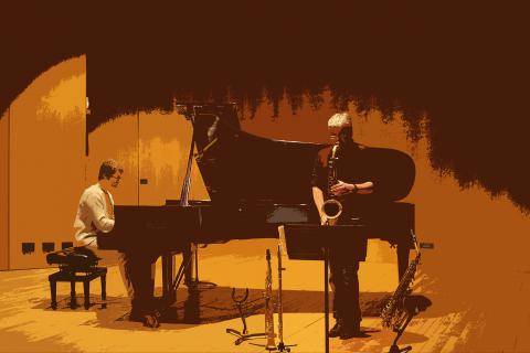 Musiciens piano/saxo